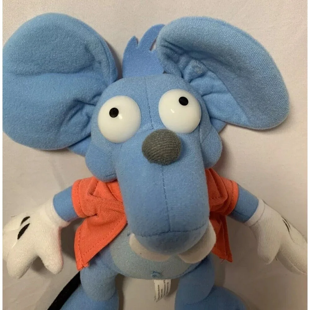 The Simpsons Plush‎ ITCHY Blue Mouse Toy Factory Stuffed Animal Plush Rat